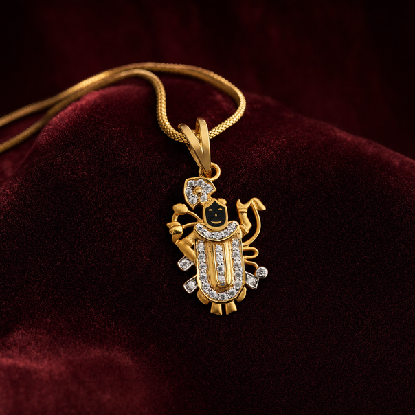Gold Religious CZ Pendant