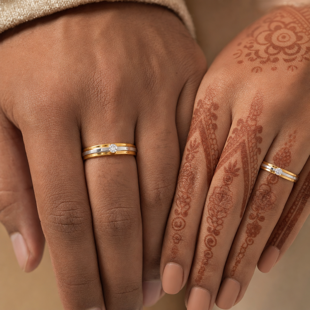 Men's Gold Solitaire Engagement Ring