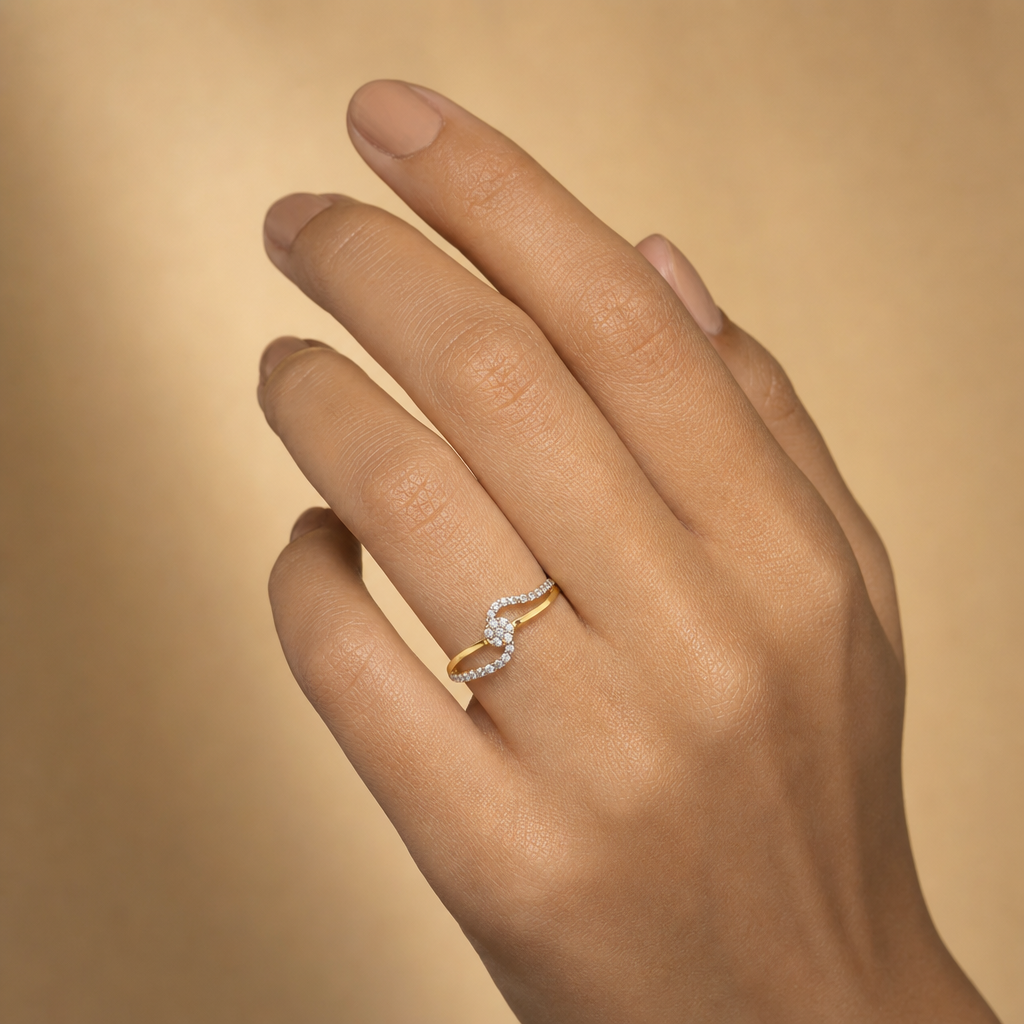 Gold CZ Ring