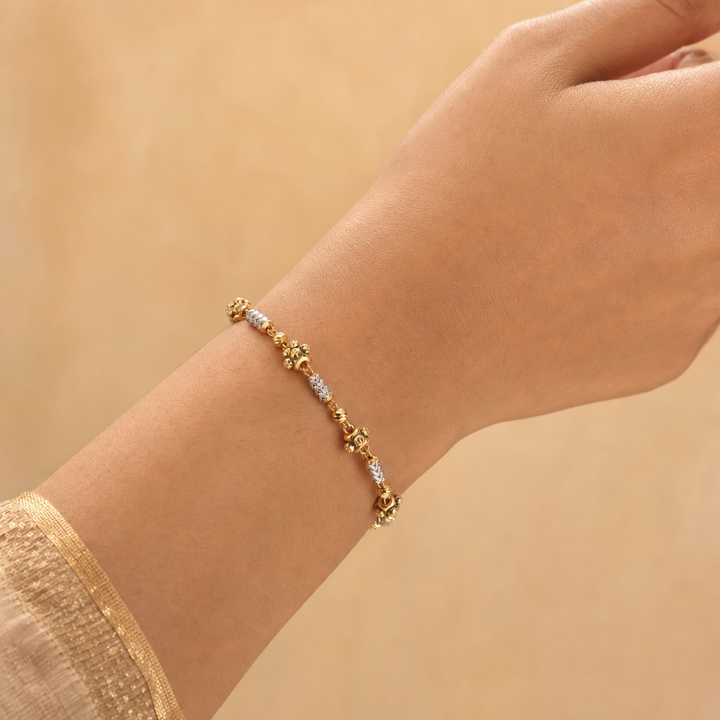 Gold Vertical Link Bracelet