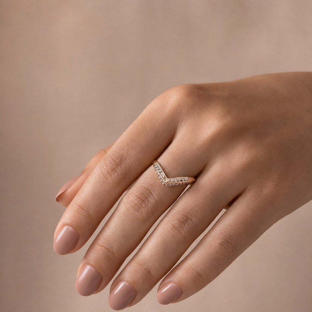 Gold CZ Vanki Ring