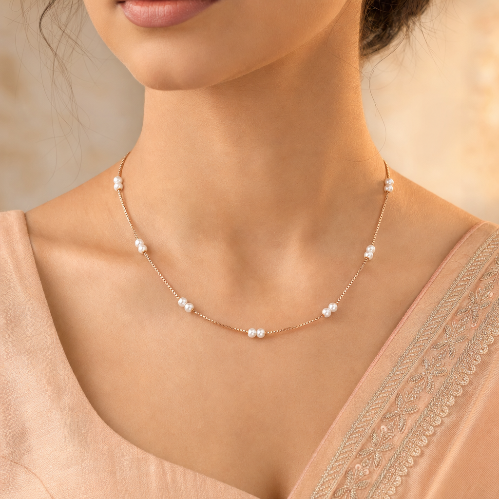 Gold Station Beaded Chain