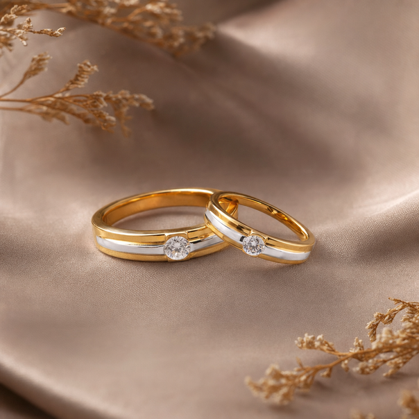 Gold Solitaire Ring