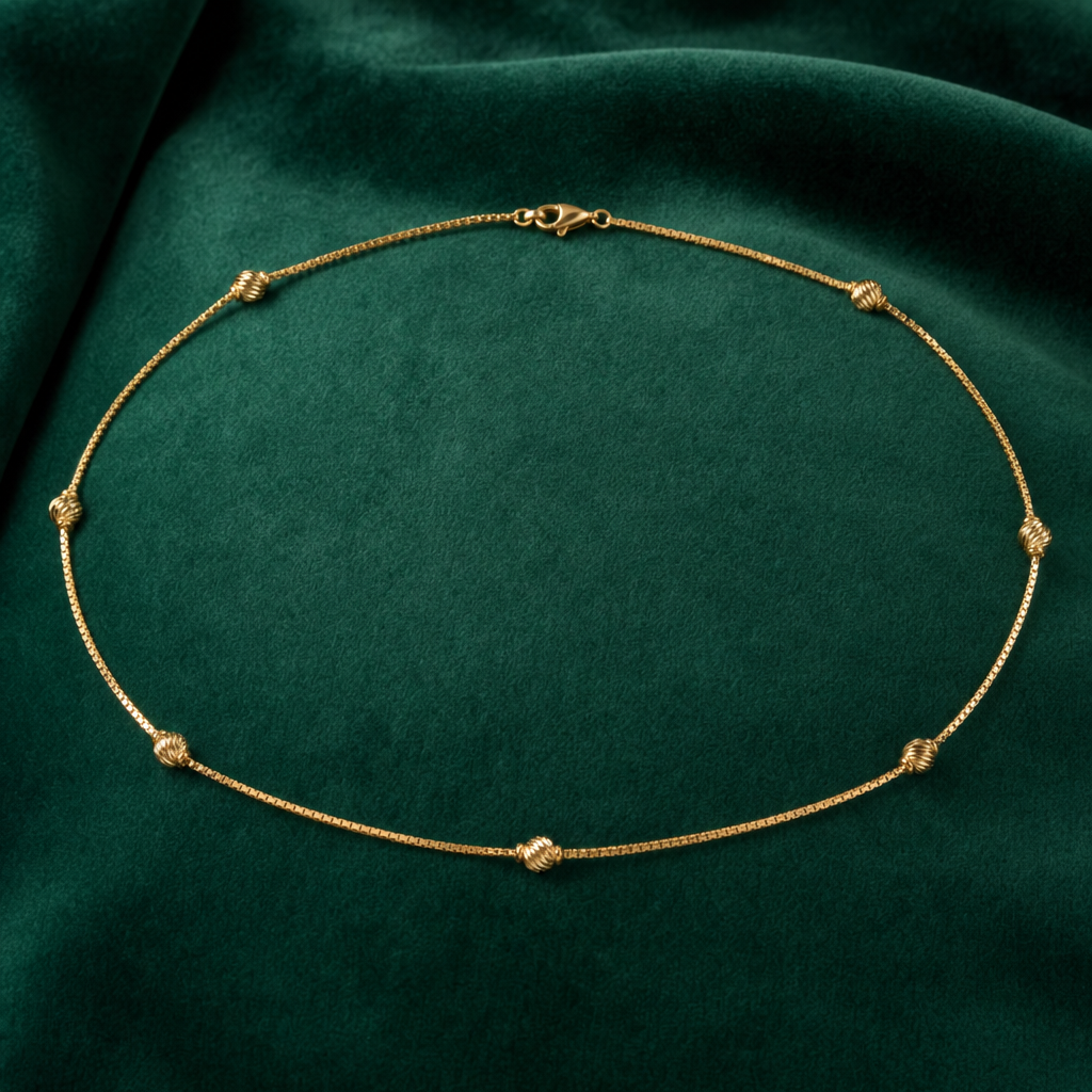 Gold Station Beaded Chain
