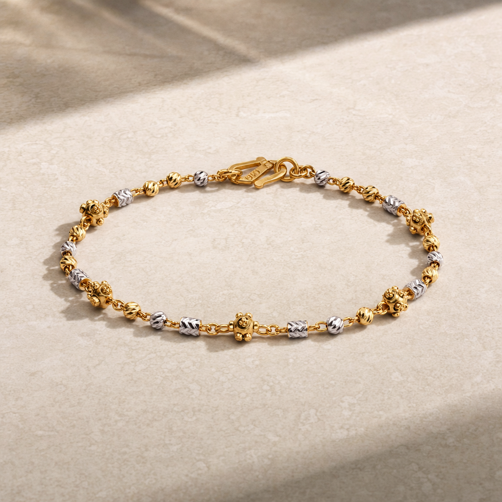 Gold Vertical Link Bracelet