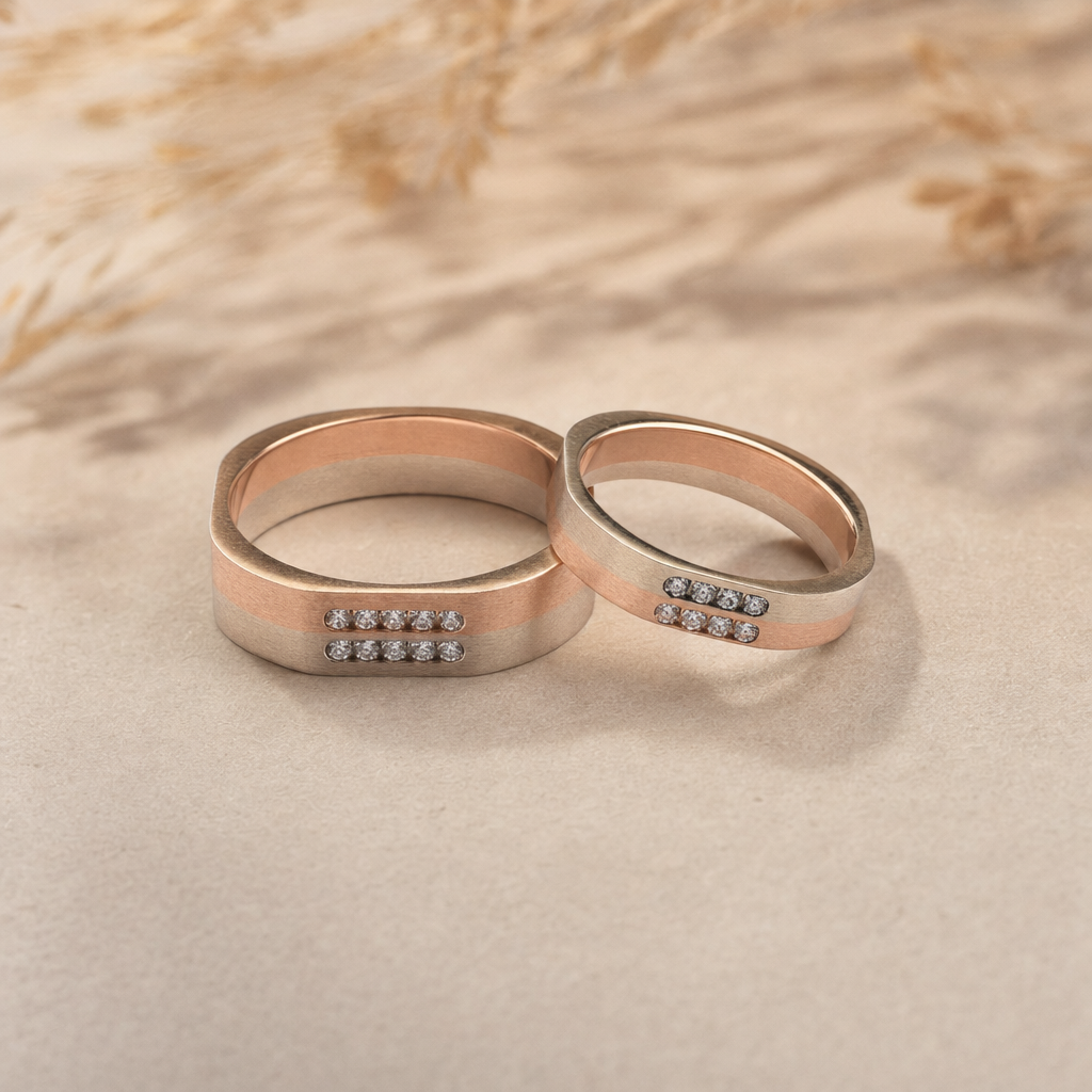 Gold CZ Band Ring