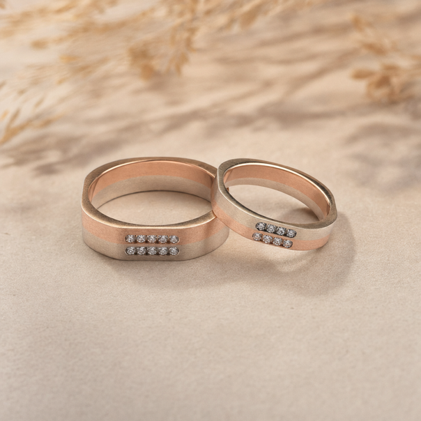 Gold CZ Band Ring