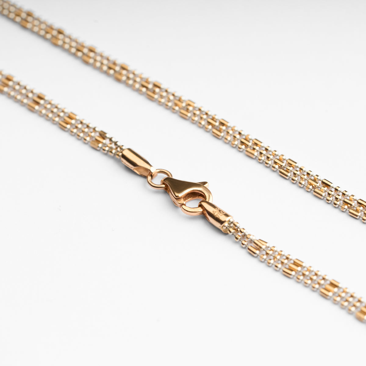 Gold Multi-Layer Bar Layered Chain