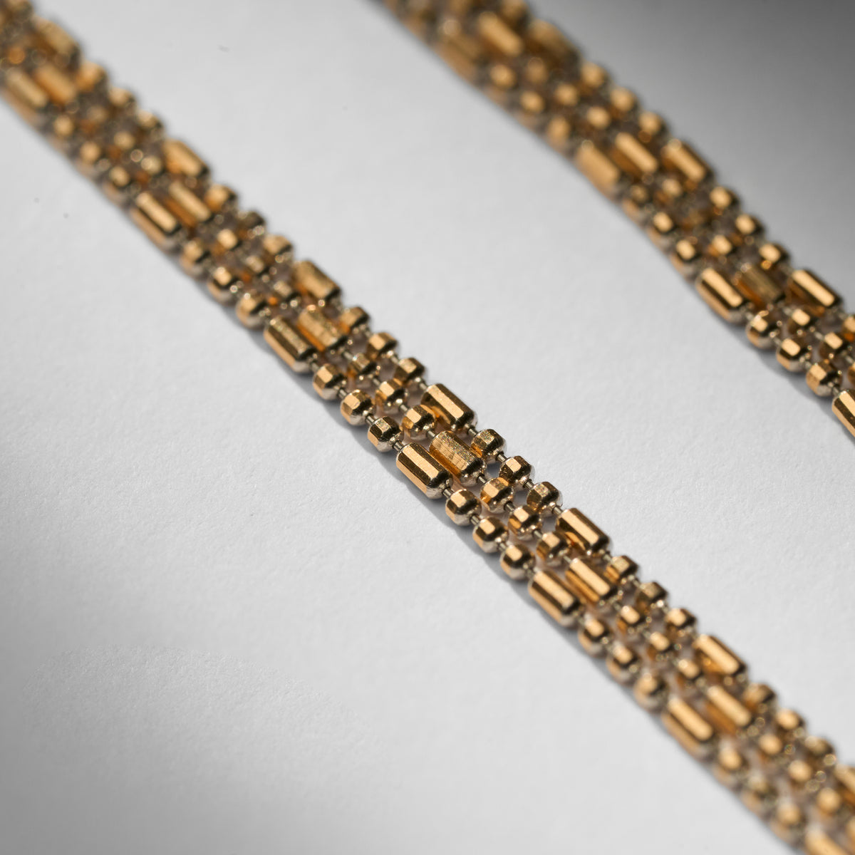 Gold Multi-Layer Bar Layered Chain