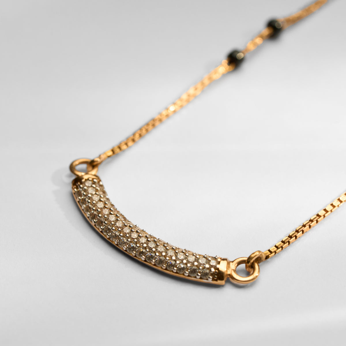Gold CZ Mangalsutra