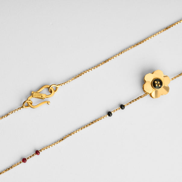Box Link Plain Gold Mangalsutra
