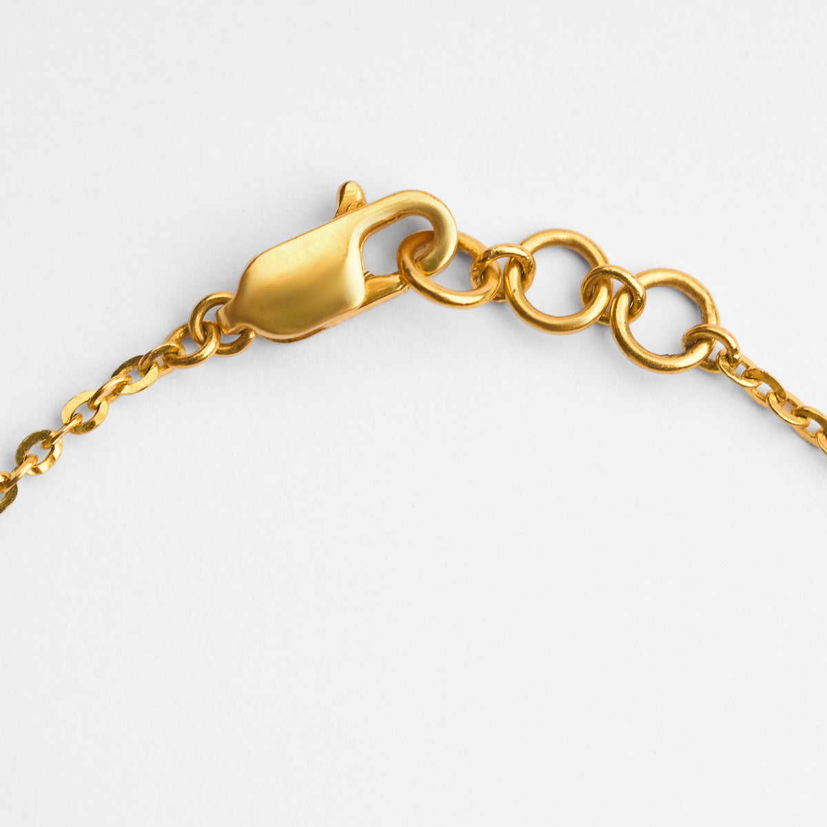 Gold Mother of Pearl Chain Bracelet