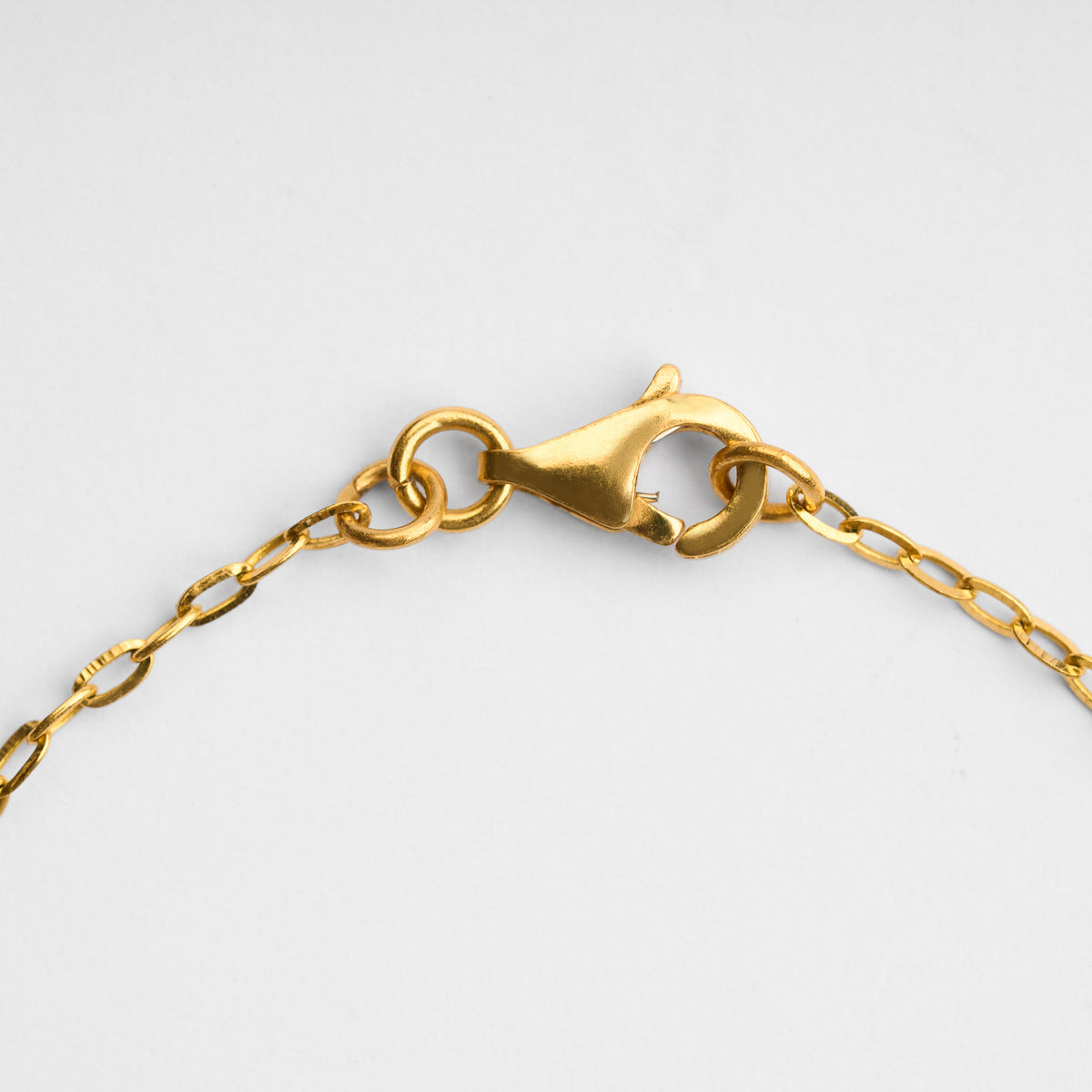 Gold Forcat Link Textured Chain Bracelet