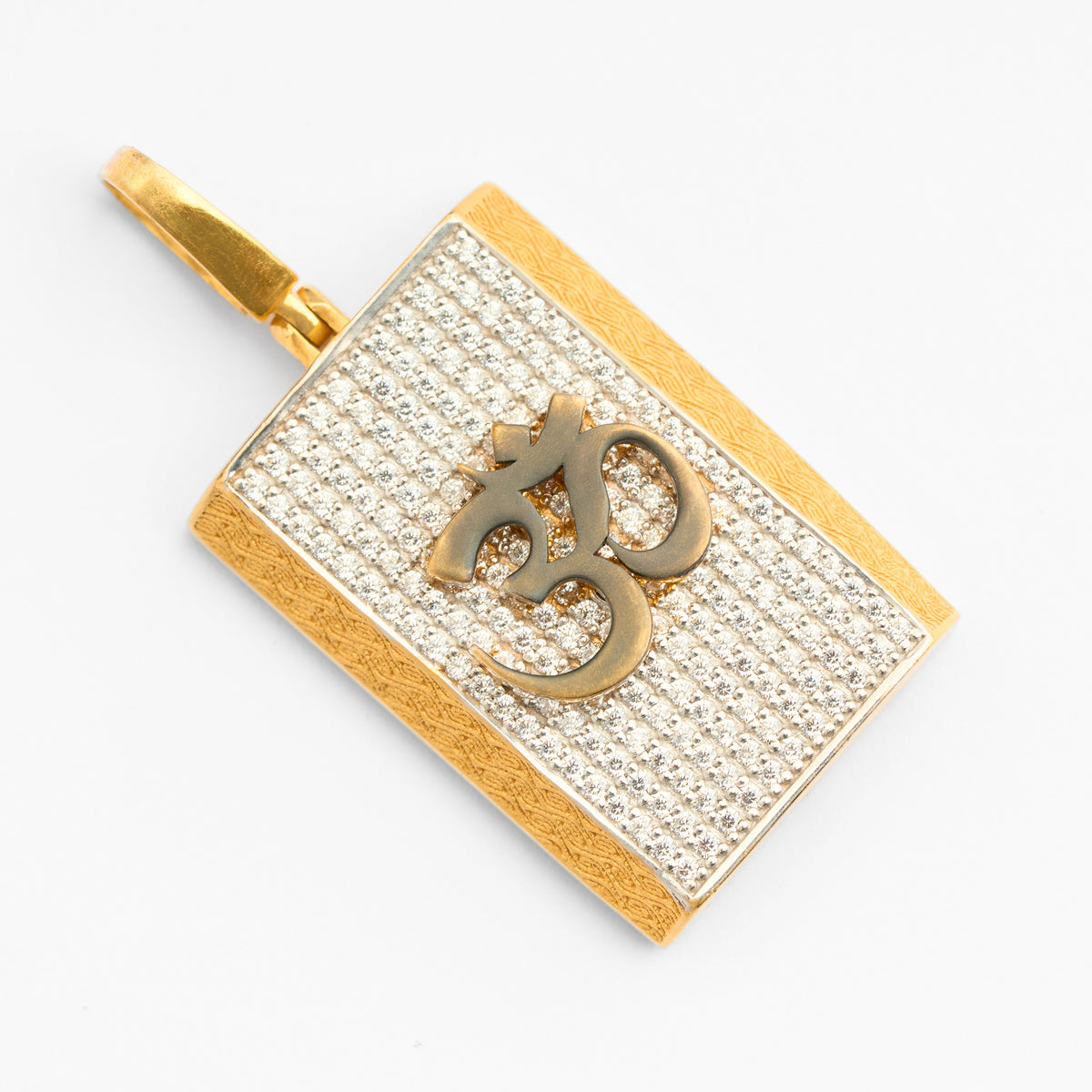 Men's Gold CZ Pendant