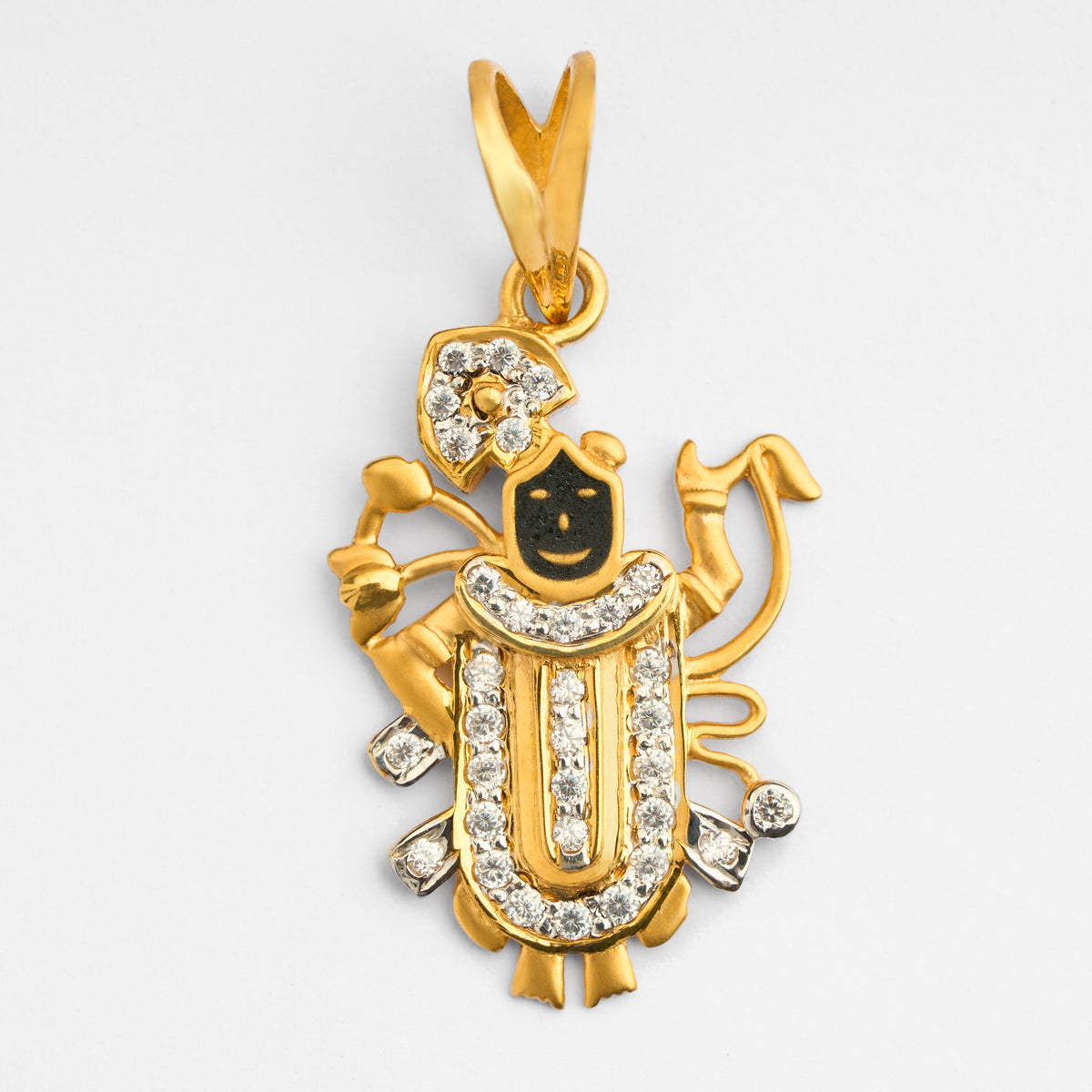 Gold Religious CZ Pendant
