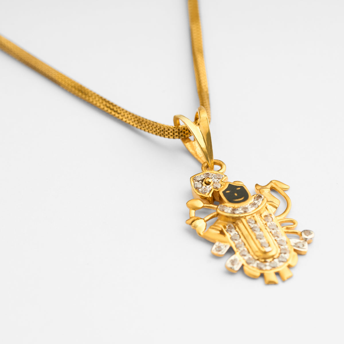 Gold Religious CZ Pendant