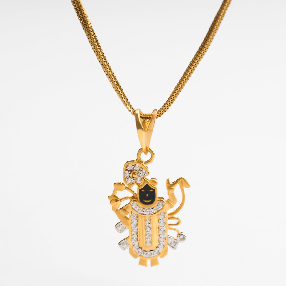 Gold Religious CZ Pendant