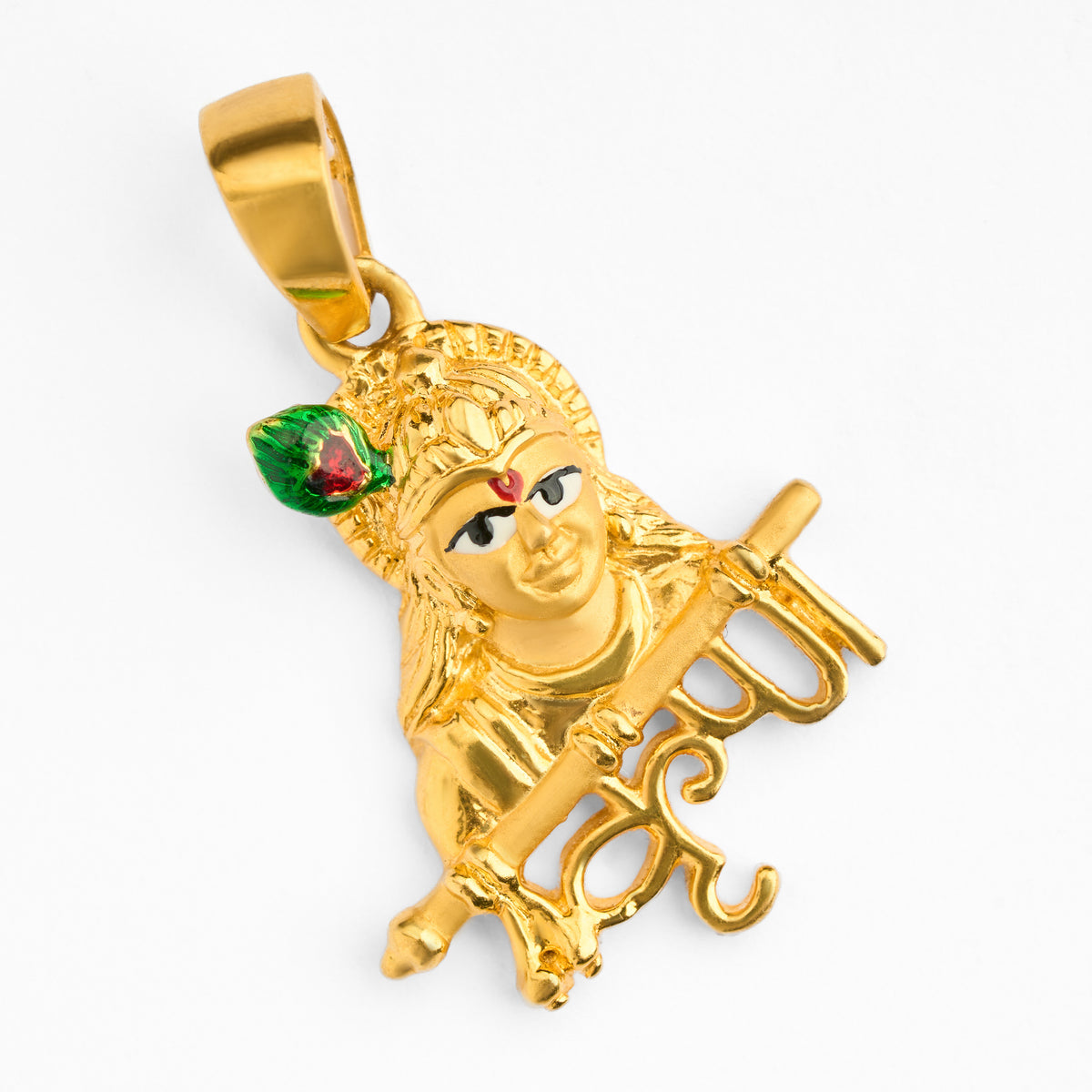 Men's Religious Plain Gold Pendant