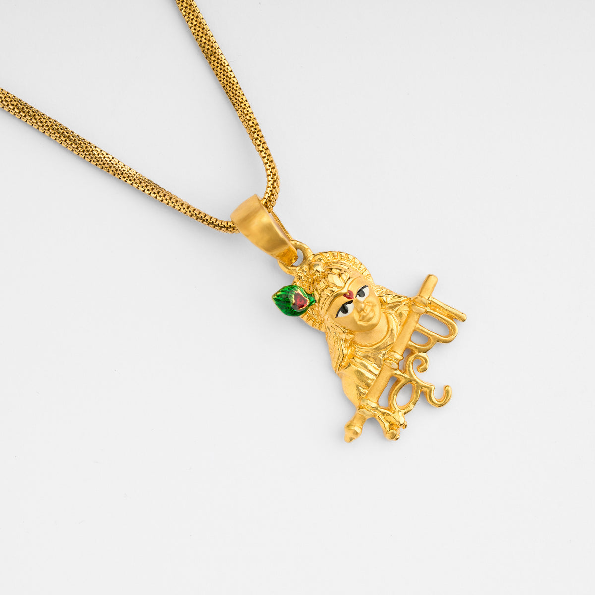 Men's Religious Plain Gold Pendant