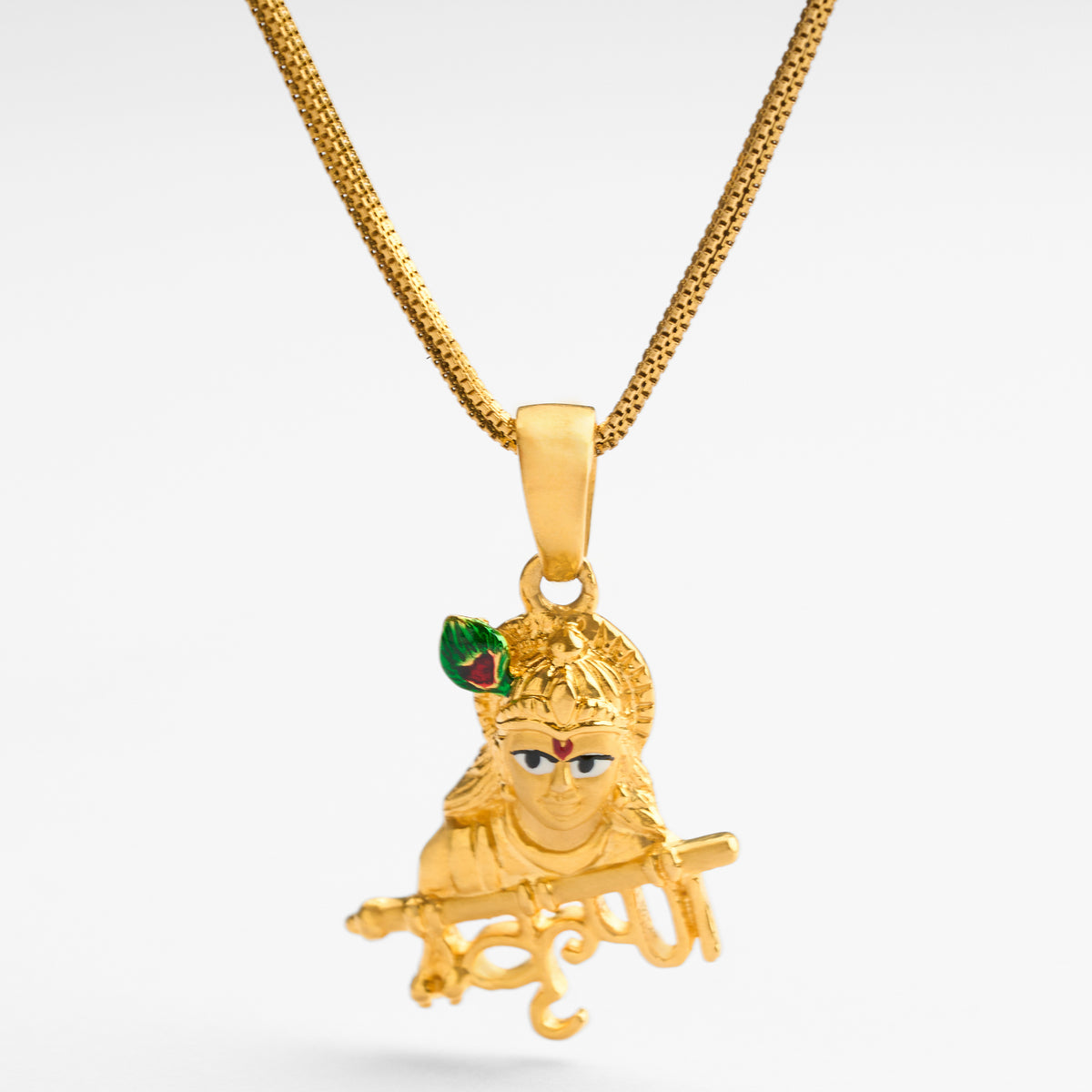 Men's Religious Plain Gold Pendant