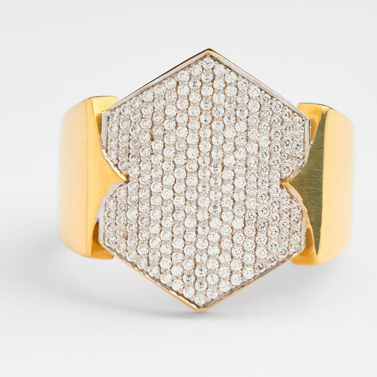 Men's Gold CZ Ring