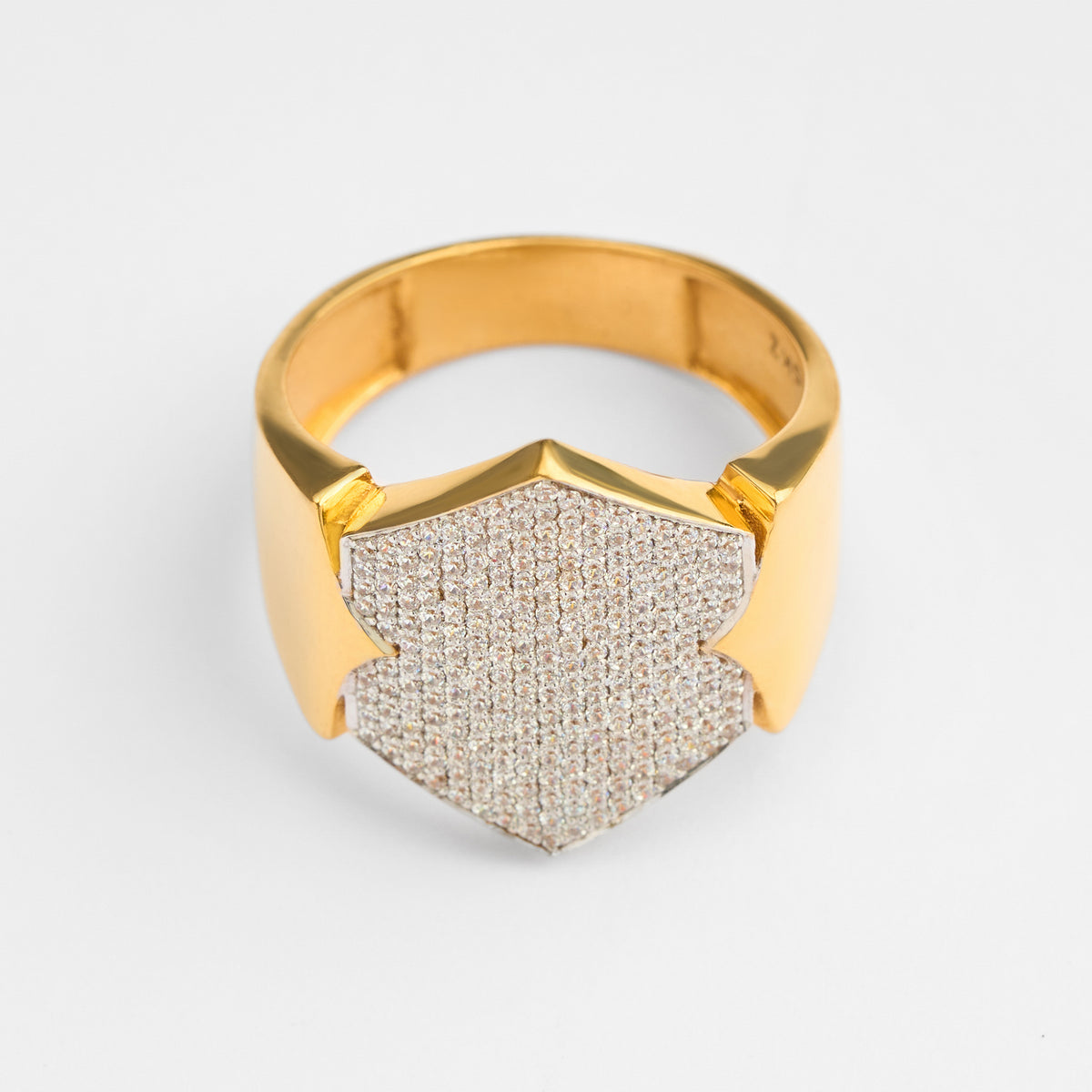 Men's Gold CZ Ring