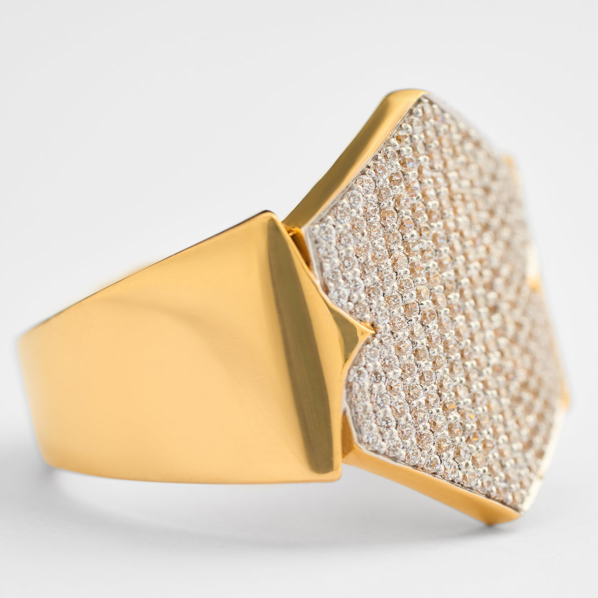 Men's Gold CZ Ring