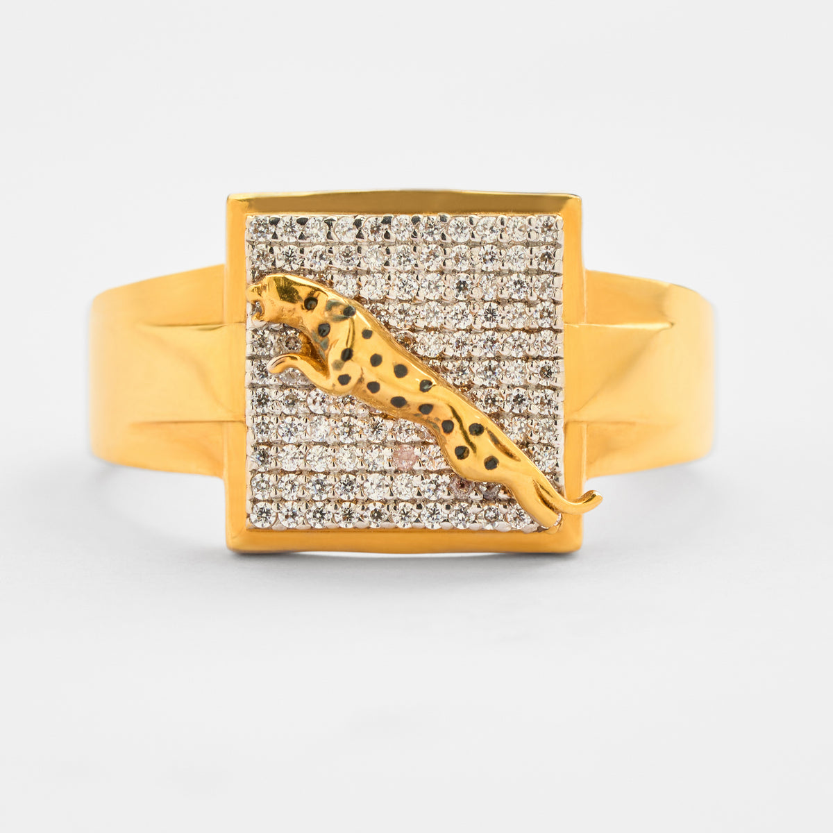 Men's Gold CZ Ring