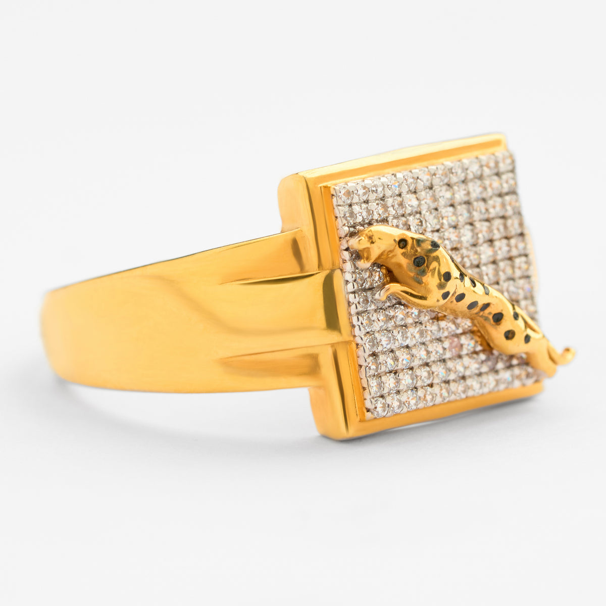 Men's Gold CZ Ring