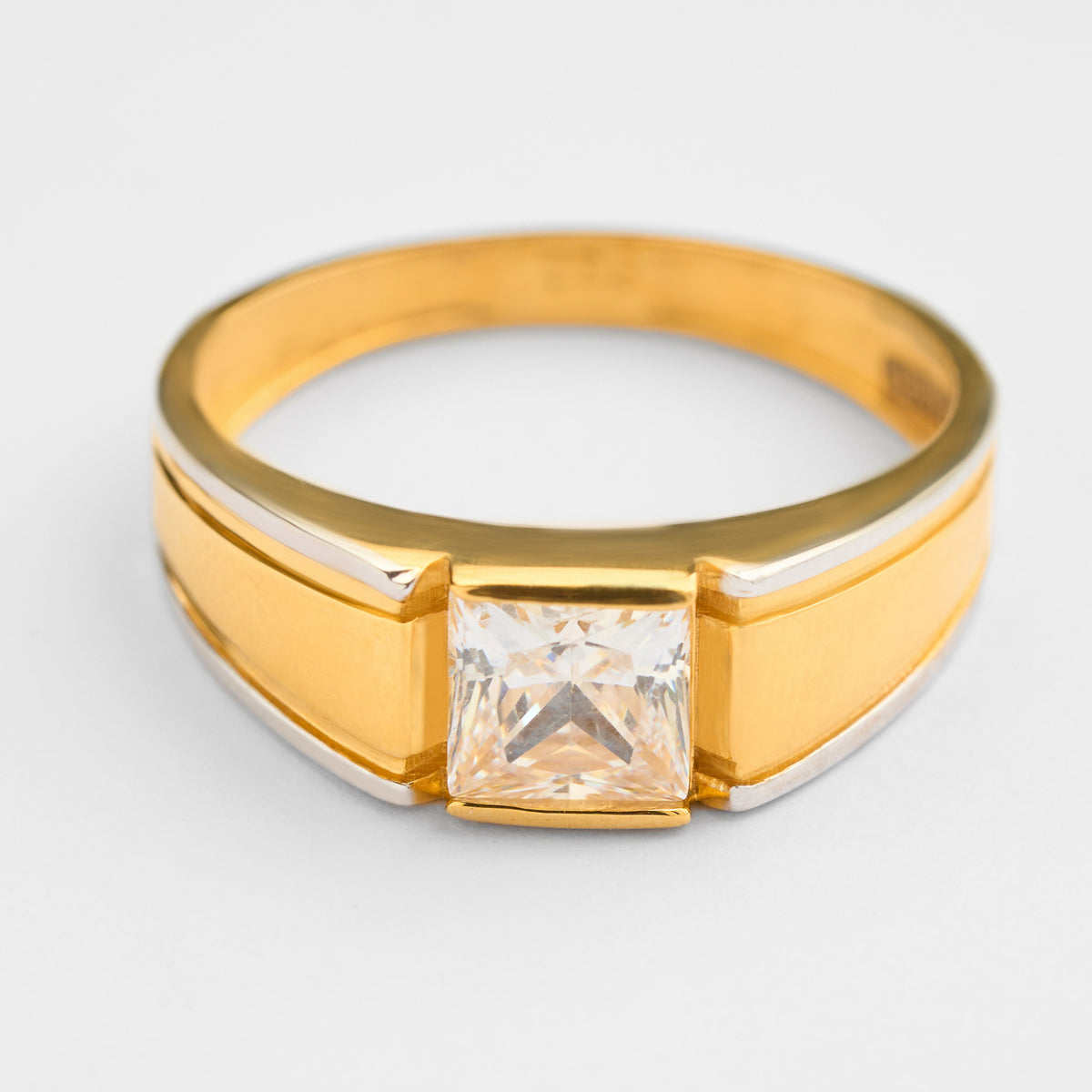 Men's Gold Solitaire Engagement Ring