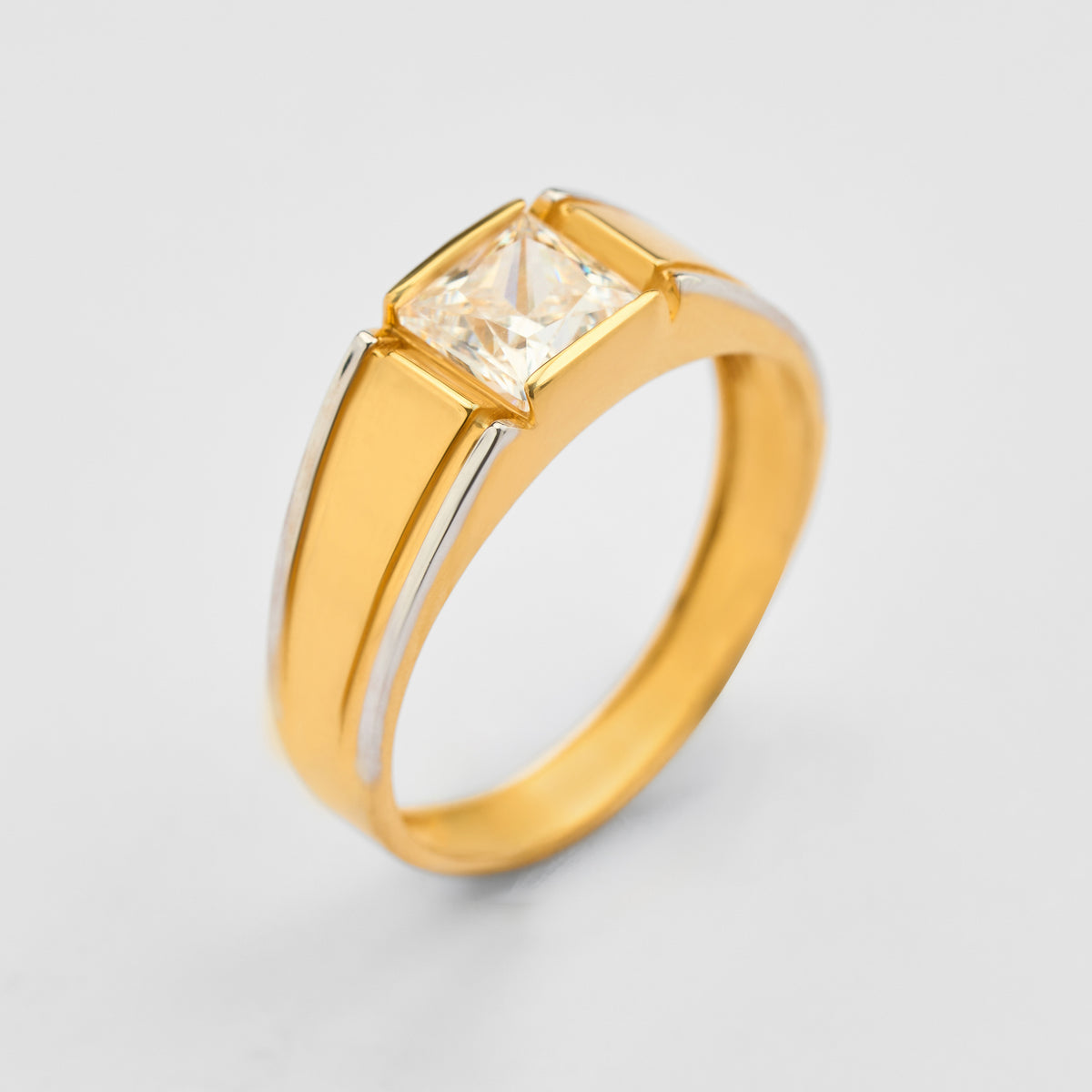 Men's Gold Solitaire Engagement Ring
