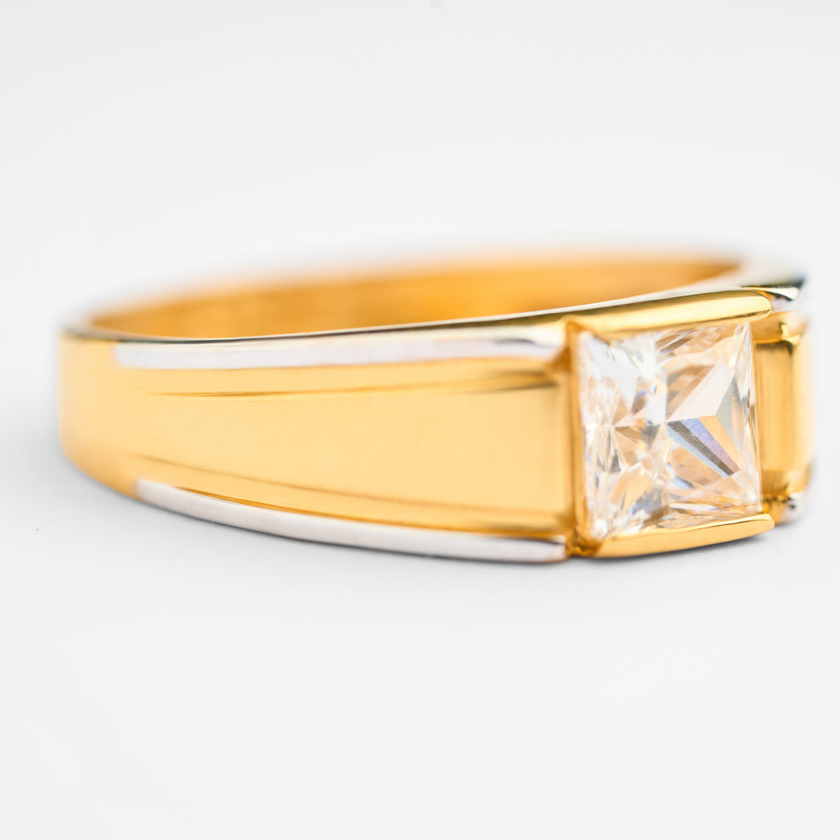 Men's Gold Solitaire Engagement Ring