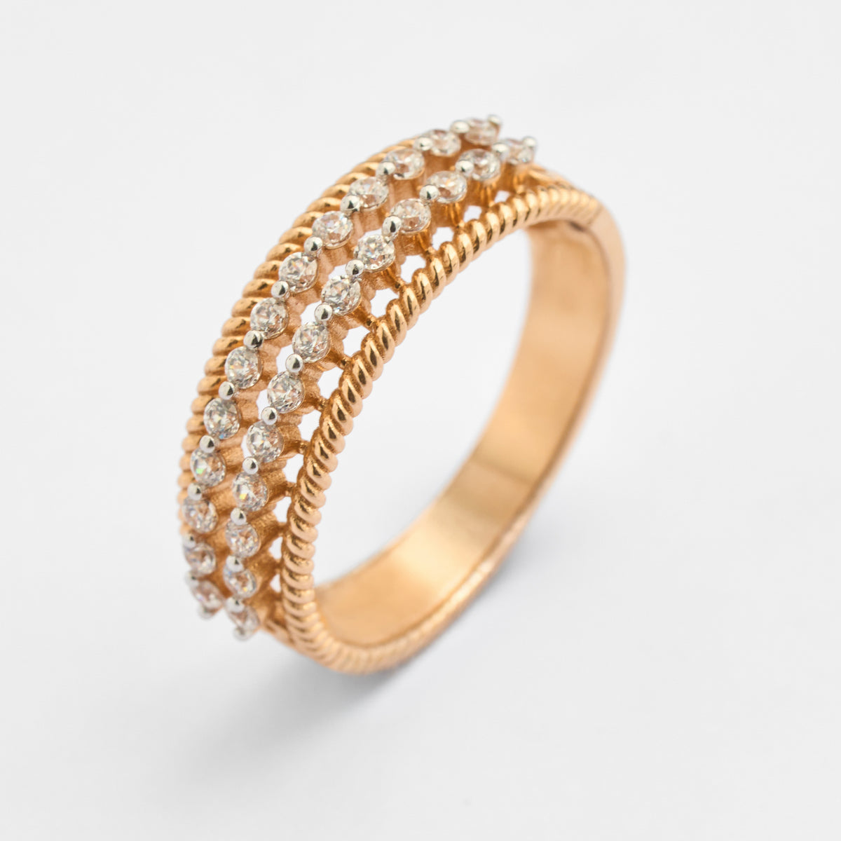 Gold CZ Ring