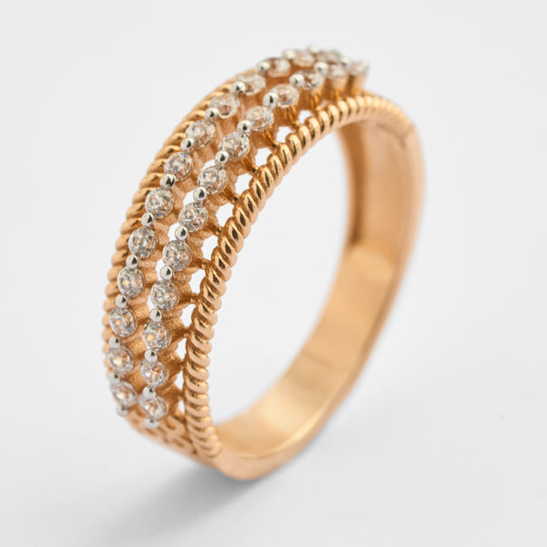 Gold CZ Ring