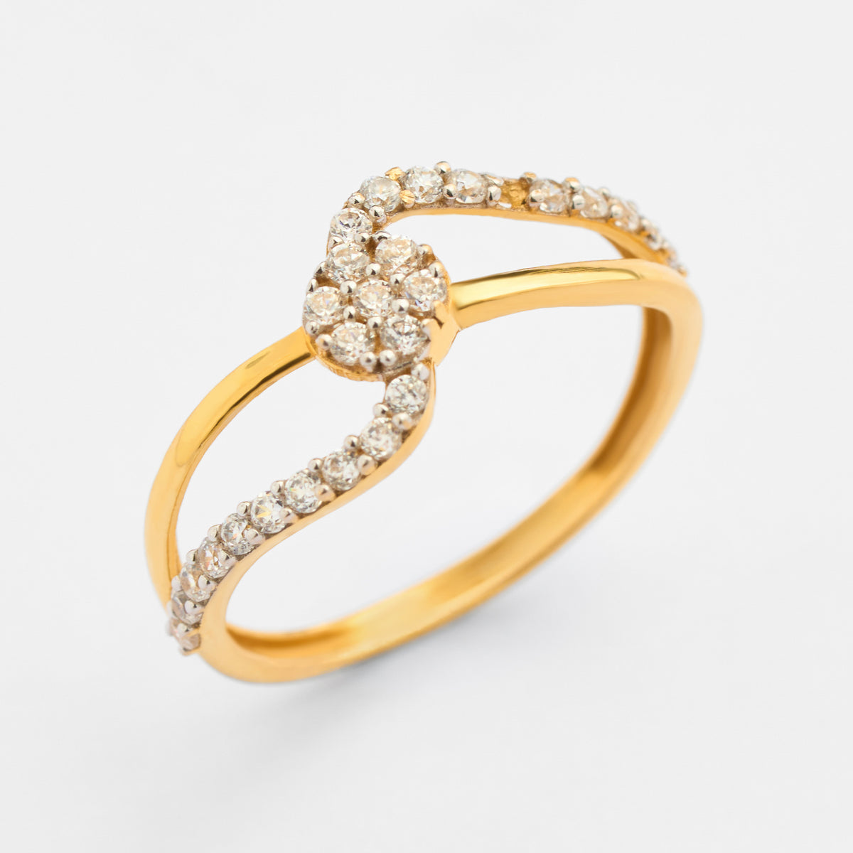 Gold CZ Ring