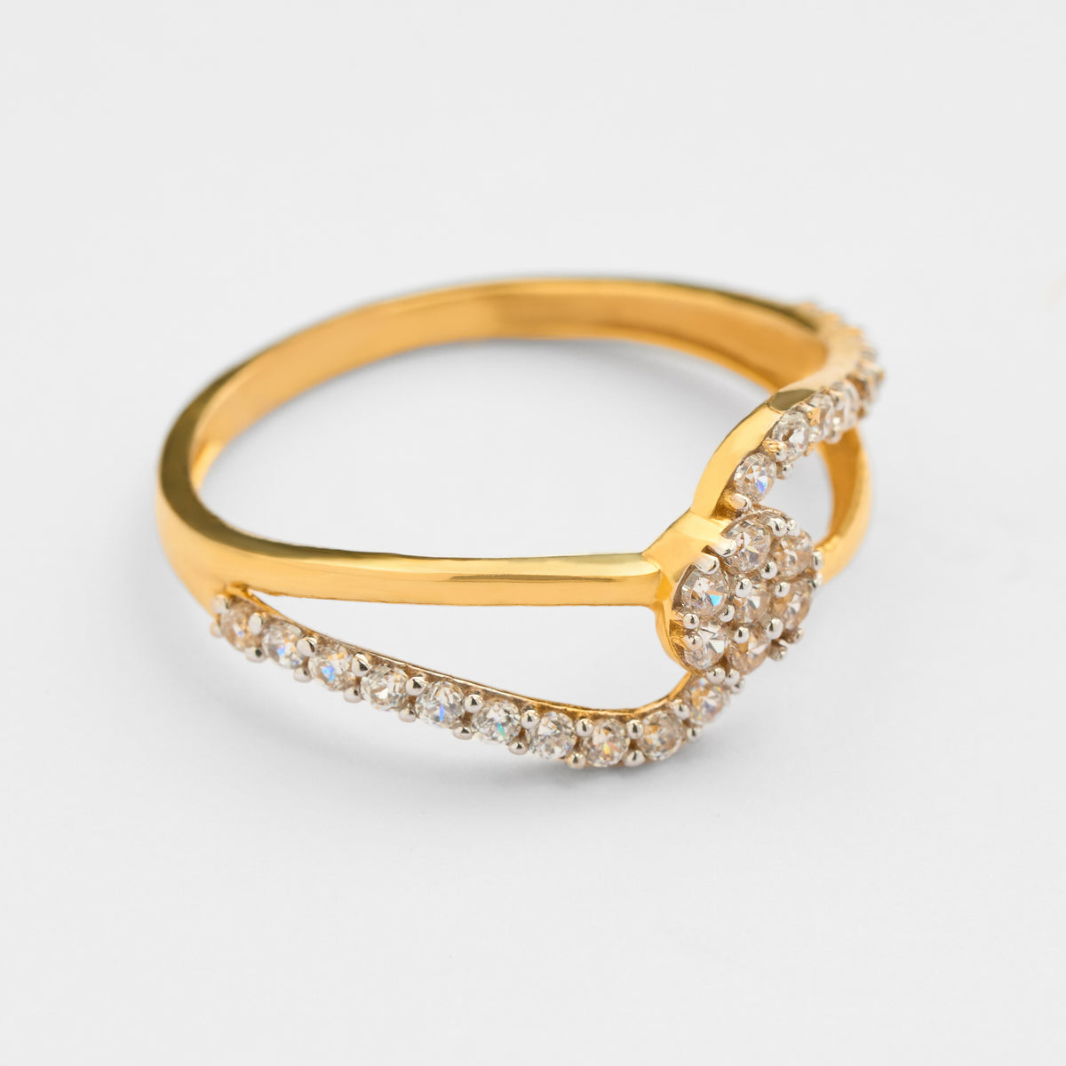 Gold CZ Ring