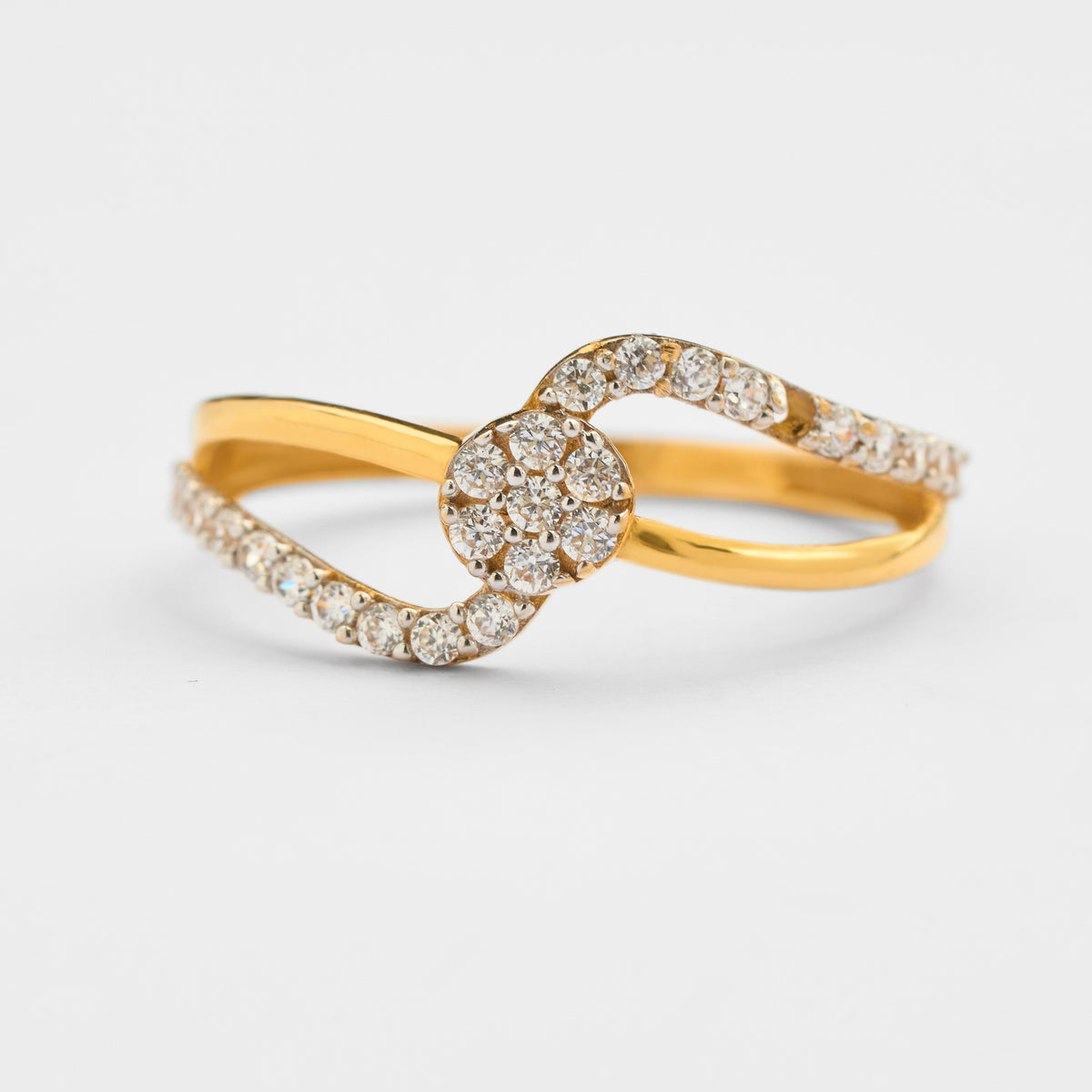 Gold CZ Ring