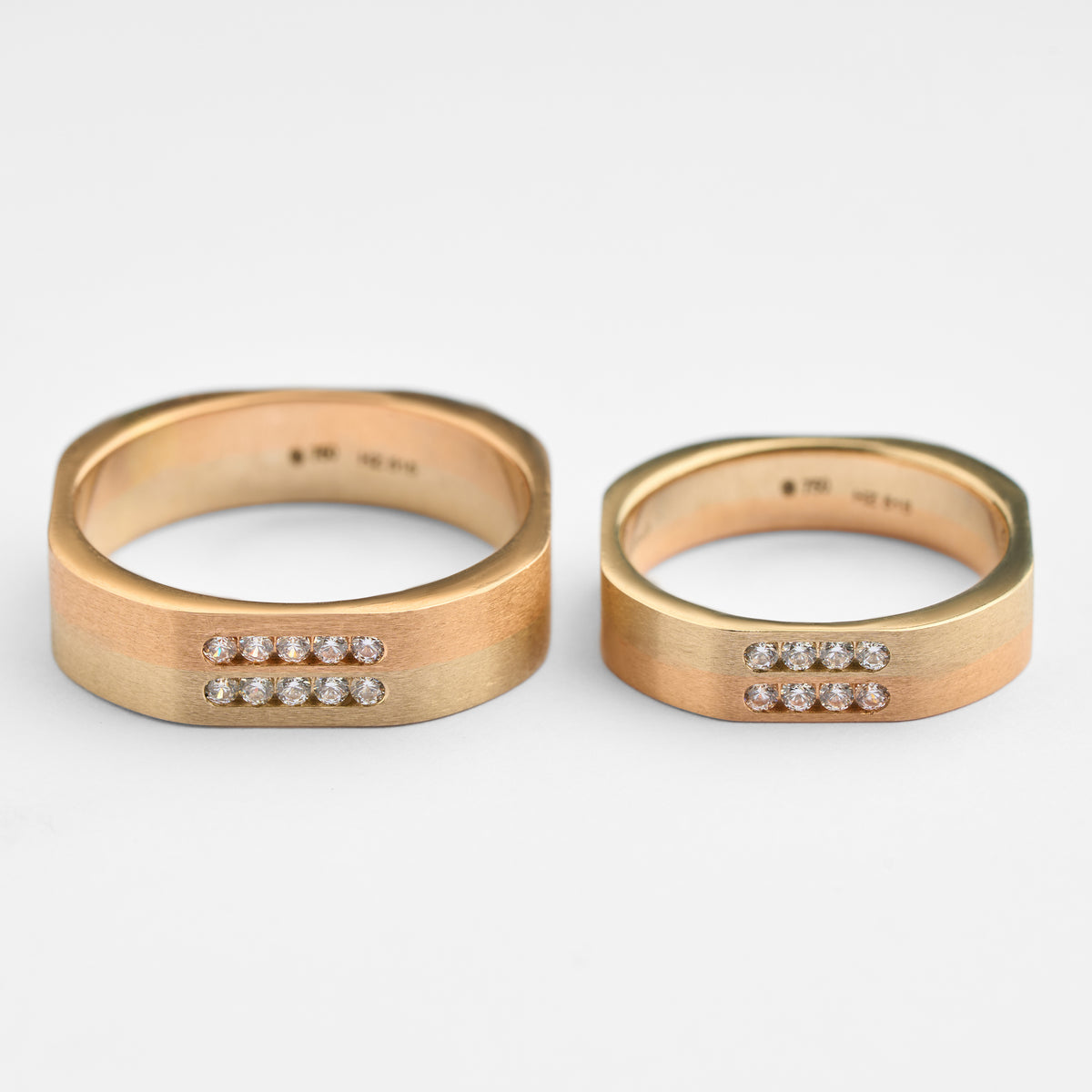 Gold CZ Band Ring