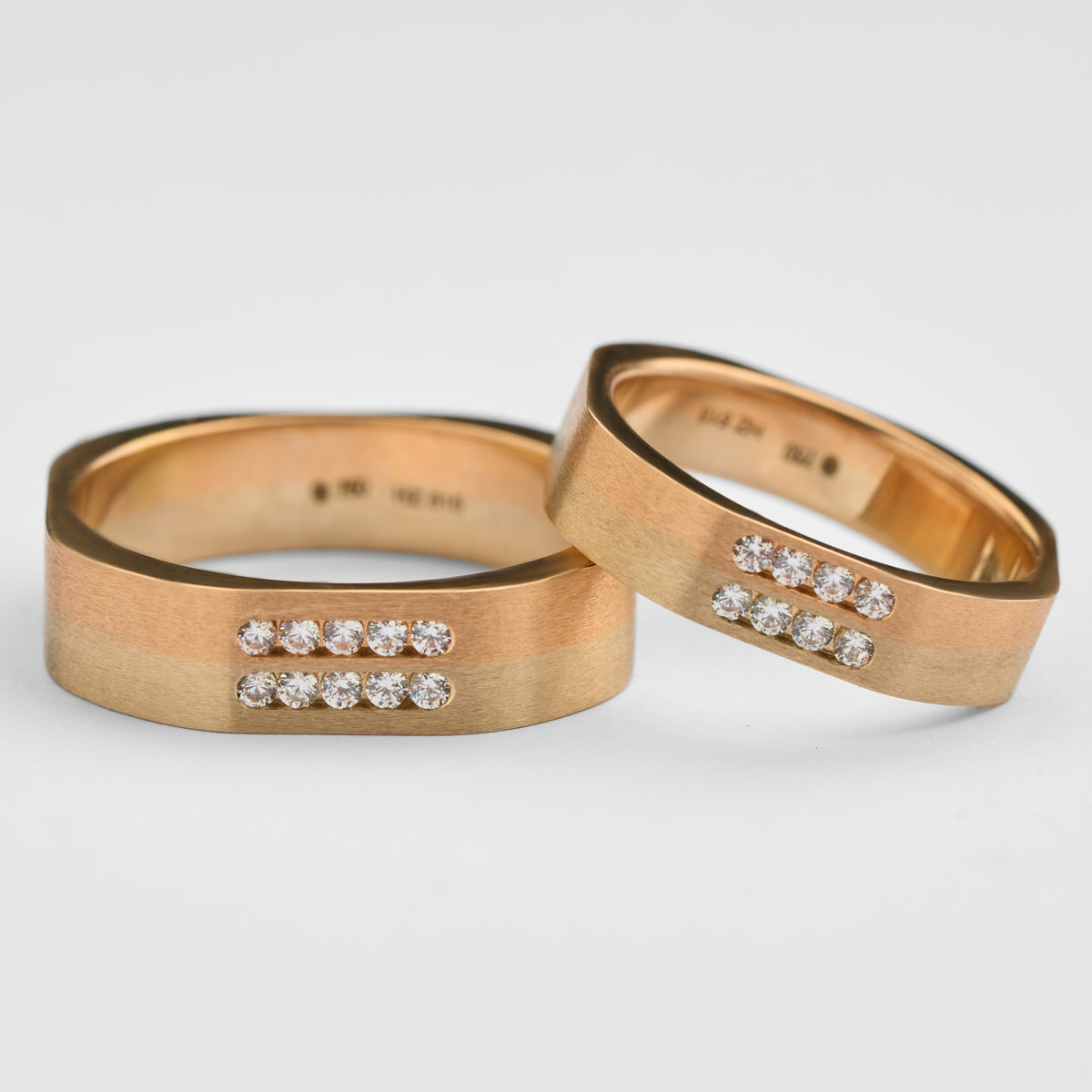 Gold CZ Band Ring