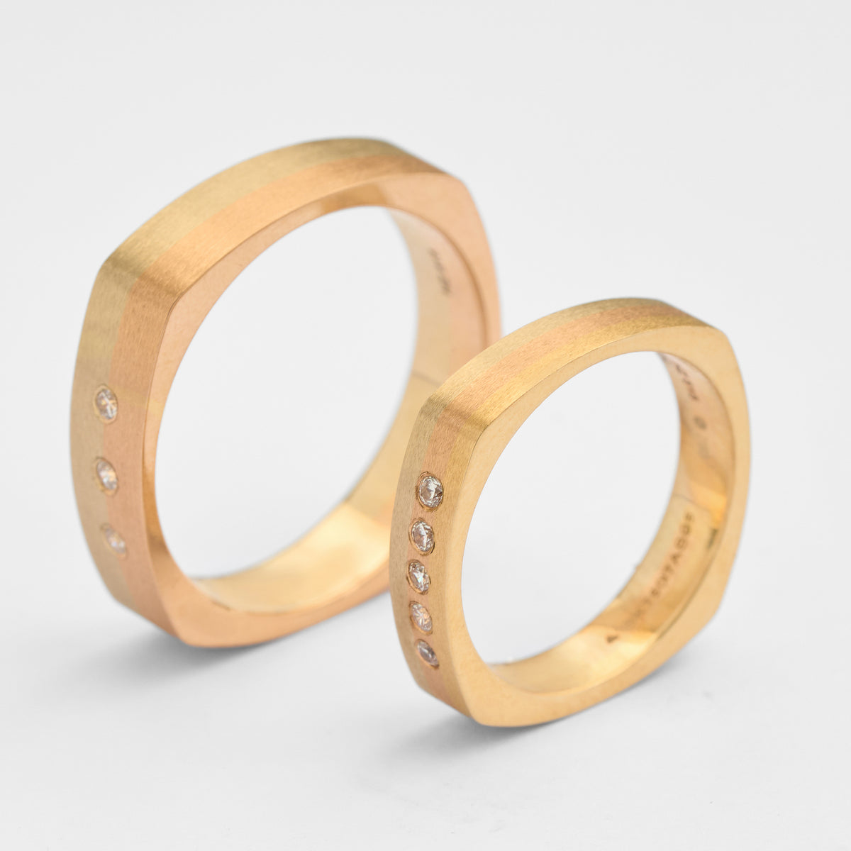 Couples Gold CZ Band Ring